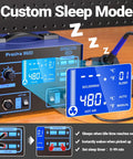 Custom sleep mode feature of 2-In-1 Soldering And Hot Air Rework Station With Large LCD Display PID Temperature Control shown