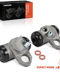 Front Drum Brake Wheel Cylinder For Chevrolet Impala Caprice Bel Air Biscayne Brookwood Kingswood Townsman 1965 To 1970 Two Piece Set 1.1875 Inch Bore displayed with packaging