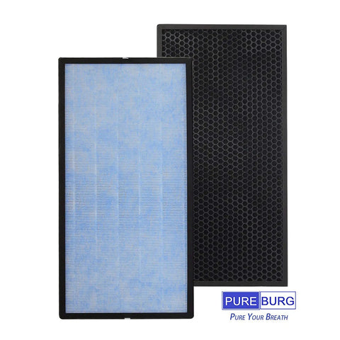 Replacement Filter Set For Big Air Purifiers With H13 True HEPA 4 Stage Filtration And Activated Carbon 2 Pack Compatible With Gocheer