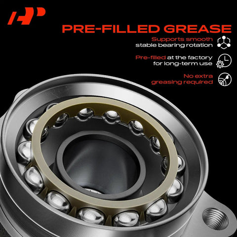 Premium Heavy Duty Front Left Steering Knuckle And Wheel Bearing Hub Assembly Fits Honda Accord 2008 2012 Acura Tsx 2009 2014 With Dust Shield showcasing pre-filled grease for smooth rotation.