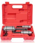 DAYUAN exhaust pipe expander tool set in red carrying case with three silver expanders