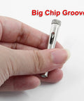 Ripping 12 Pieces Pro Grade Diamond Hole Saw Kit 5/16 8mm Core Drill Bits High Precision, showing big chip groove detail.