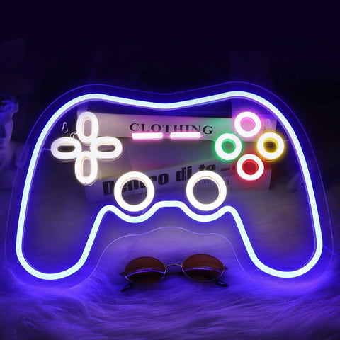 Dope Gamepad Neon Sign For Wall Decor, LED Gaming Neon Light For Your Gamer Room Vibe, USB Powered Neon Tube For PC Setup