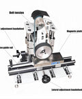 Badass 1500W Variable Speed Belt Grinder Sander 2X48 Inch Workbench Finishing Station with adjustable features and magnetic platform.
