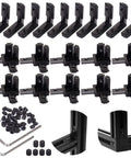 20Pcs 2020 Aluminum Extrusion Connectors 3 Way Corner Brackets L Slot T Slot Interior Joint Set 6mm With Screws And Wrench