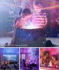 Galaxy Projector Night Light With Remote And Speaker creating starry sky vibe for kids and adults, perfect for holidays and parties