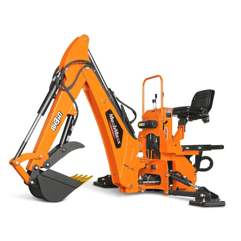 9 Foot Tractor Backhoe Attachment With Hydraulic Thumb And 15 Inch Digging Bucket For Cat 1 And Cat 2 Three Point Hitch