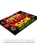 Custom Yard Sign Set 24 By 18 Inches With Stakes For Outdoor Use Full Color Printed Eye Catching Corrugated Signs with vibrant text