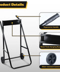 Heavy Duty Outboard Boat Motor Stand With Wheels 165 Lb Load Capacity Portable Motor Trolley with ergonomic handle, sturdy frame, and wheels.