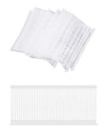 2 Inch Tagging Gun Fasteners 5000 Pack Pro Grade Heavy Duty Clothing Tag Barbs, clean cut taper design shown in white.
