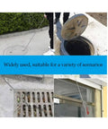 Heavy Duty Stainless Steel Manhole Cover Hook With Chunky Thick Handle Rock Solid T Shaped Grip in use on various utility covers.