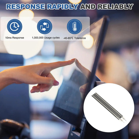 Thin Film Pressure Sensor Pad FSR 408 ST Force Sensing Resistor 3g To 10Kg Range for industrial precision and DIY projects.