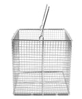 Heavy Duty Pro Grade Stainless Steel Ultrasonic Jewelry Cleaner Basket With Fine Mesh Filter For Precision Parts And Delicate Laboratory Items For Equipment Cleaning And Batch Washing, 23x15x15 cm