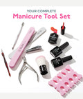 Gel Nail Polish Kit With UV Light For At Home Manicure, 23 Pcs Set Includes 12 Colors, Base Coat No Wipe Top Coat, 8 Tools