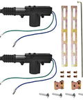 2 Pack Car Power Door Lock Actuators 12V 2 Wire Central Locking System Kit with tool set and mounting hardware