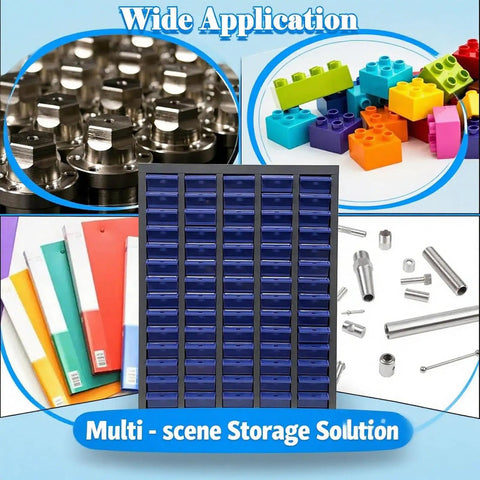 Heavy Duty Metal Hardware Organizer Stackable Parts Cabinet With 75 Or 100 Smooth Gliding Drawers for small nuts and bolts storage