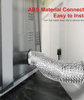 7 Inch Flexible Ducting Kit With 25 Feet Aluminum Pro Grade Vent Hose Insulated connecting to a vent in home installation