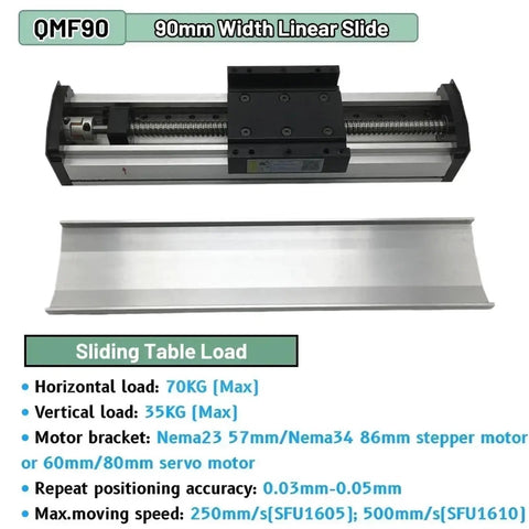Built Tough Nema 23 Linear Rail Stage With Fully Enclosed Ball Screw Slide For Slick Xyz Axis Motion Control Aluminum Sliding Table Sfu1610 Acme Drive 3.2Nm Torque Motor And No Fuss 1300Mm Travel Kit