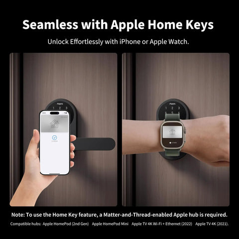 Game Changer Wireless Smart Door Lever Lock With Apple Home Key Integration For Instant Iphone And Watch Access No Fuss Setup Straight Up Reliable Siri Controls Smooth Operation Locked Down Tight In Matte Black