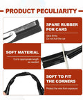 Car Cable Concealer Sleeve Kit With Adhesive Covers for USB and Audio Video Cables features durability, flexibility, and soft material benefits.