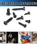 400 Piece M2 And M2.6 Black Self Tapping Truss Head Screw Assortment Kit With Phillips Drive for precise electronics repairs.