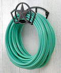 Star Mount Hose Butler Holds 125 Feet Of Five Eighth Inch Hose Black Heavy Duty Steel Garden Hose Organizer With Weather Resistant Powder Coat Finish And Easy Keyhole Mounting System For Quick Outdoor Storage