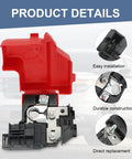 Heavy Duty Battery Terminal End Circuit Breaker Replacement For Da8z14526a shows red plastic cover and metal connectors, designed for easy installation.