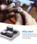 Pro Grade Disc Cutter Kit With 4 Hole Punch Die Disc Set Alloy Steel Metal Puncher Tool shown with jewelry making process