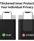 Comparison of two bubble mailers with phones, featuring 8.5x11 Inch Bubble Mailers 9x12 Outer Size Heavy Duty Black.