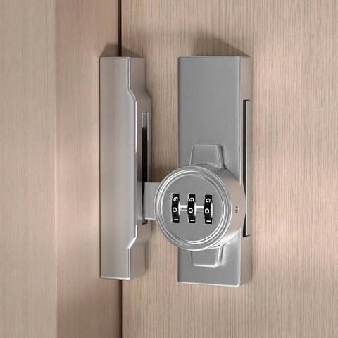 Keyless 3 Digit Combination Gate Latch For Barn Doors And Cabinets Mechanical Password Lock For Privacy Easy Flip Latch