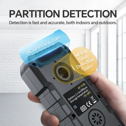 Rechargeable Stud Finder And Wall Scanner That Works Like A Charm For Spotting Wood Joists Live Ac Wires And Metal Pipes With Pinpoint Edge Center Detection For Zero Stress Home Projects And Effortless Weekend Fixes