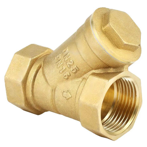 Y Shaped Brass Water Filter Adapter For Reverse Osmosis Systems Rustproof Pipe Connector Strainer Valve Fitting