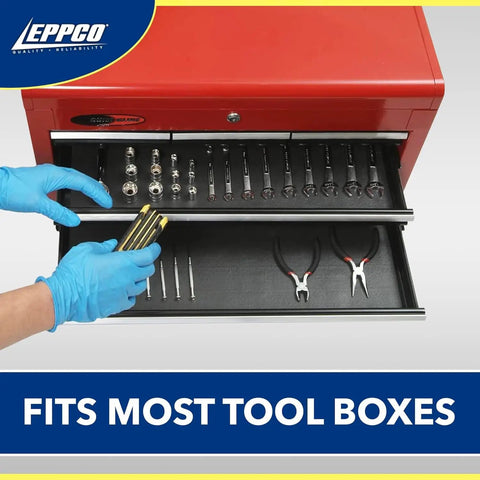 Heavy Duty Tool Box Liner For 24 Inch By 30 Foot Drawers, Black, Fits Most Tool Boxes With One Cut Install in tool box