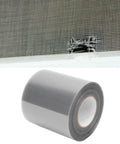 Transparent Window Screen Repair Tape Self Adhesive Patch Quick Fix For Cracks And Holes On Mesh Doors Tents Pools And Fiberglass 80mm By 9.15m Grey Weatherproof Outdoor Use For Windows And Screens roll with patch example