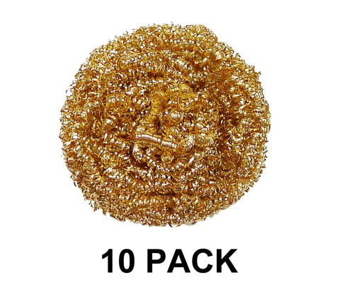 BC-10 Solder Tip Cleaning Wire Set, 10 Pack Brass Curls, 12g Each, Cleans All Soldering Tips, Interchangeable