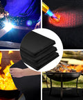 Carbon Fiber Welding Blanket Heat Shield 1800F Fireproof 20-Inch By 20-Inch Heavy Duty Heat Resistant Fabric for welding and grill use
