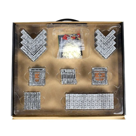Warlock Tiles Expansion Dungeon Tiles II Full Height 2-Inch Stone Walls Plug-And-Play Clips in packaging box.