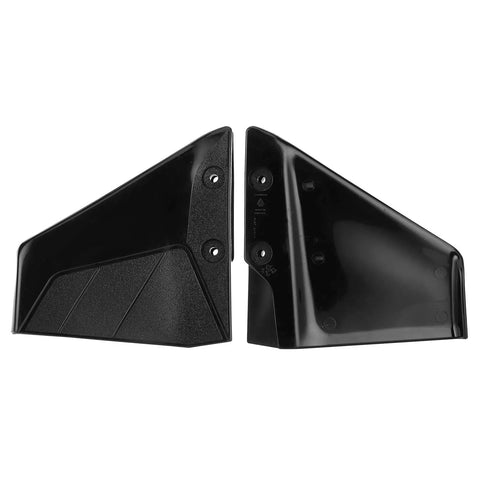 Pair of black outboard hydrofoil stabilizers for 4-50 HP boats with anti UV coating and stainless steel bolts and nuts.