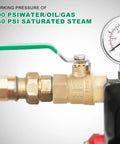 Two Pack Three Quarter Inch NPT Full Port Ball Valve Lead Free Brass Drinking Water Shut Off Valve Durable Chrome Plated Handle UPC NSF Certified view