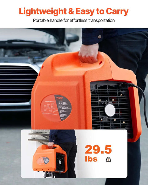Heavy Duty Portable 3/4 HP Refrigerant Recovery Machine, No Sweat Self Cleaning AC Extractor For Automotive HVAC, Fast Liquid Vapor Handling With Wrench Friendly Design And Badass Shop Grade Durability