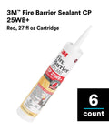 Premium Intumescent Latex Go To Fire And Smoke Sealant CP 25WB Plus Red Cartridge 27 Fluid Ounces Each Pack Of 6 One Part Sealant