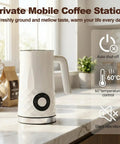 4 In 1 Milk Frother And Warmer For Latte Cappuccino And More Auto Hot And Cold Foam Maker 11.8oz Easy Clean Dishwasher Safe