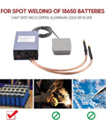 Beast 5000W Portable Spot Welder for 18650 Battery Packs with foot pedal and cables, suitable for nickel strip welding