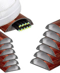 Half Round Aluminum Cable Concealer With Self Adhesive Backing for floor, showing internal cable storage and structure