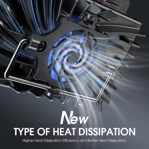 Heavy Hitter 12V 20A LiFePO4 Battery Charger showing cooling fan with airflow for heat dissipation efficiency.