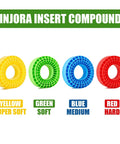 Silicone Rubber Insert For 118-122mm 4.75 Inch Outer Diameter RC Crawler Tires Green Large, Waterproof And Temperature Resistant, Color Coded Soft To Hard Durometers For 3-5lb To 15lb Rigs, Beefed Up Sidewall Support with color-coded inserts.