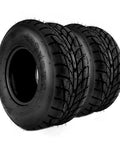 Tubeless Knobby Tire Set 19x7-8 For Mini Bikes Go Karts ATVs Quads And Other 4 Wheelers 4 Ply Z-129 2Pc Built Tough For Mud Sand Rocks
