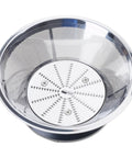 Stainless Steel Juicer Replacement Mesh Filter Basket And Cutter Assembly For Centrifugal Juicers Go To 5 Inch Fits WJE4001D WJE2802D top view