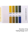 PH Test Strips 5.4 To 7.0 Four Pack With 320 Indicator Papers Litmus Tester For Water Food Soil Alkaline And Acid Testing Highly Accurate 0.4 PH