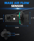 Mass Air Flow MAF Sensor For Chevy Cruze Sonic Trax Buick Encore Verano 2012-2021 Plug And Play Replacement, side view